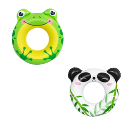 Bestway 36351 Flotteur Gonflable Animaux Couleurs Assorties 79x85/85x76 cm pour Enfants +3-6 Ans Plage et Piscine