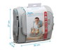 KioKids Chaise haute pliante de voyage pour bébé - Dinosaurio Azul (Dolci amici) - Siège surélevateur portable 6 à 36 mois, max 15 kg, avec sangle