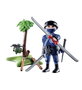 Playmobil Figure de Ninja Special Plus avec Accessoires - Arbre, Katana, Nunchaku, Couteau, Épée Samouraï et Araignée