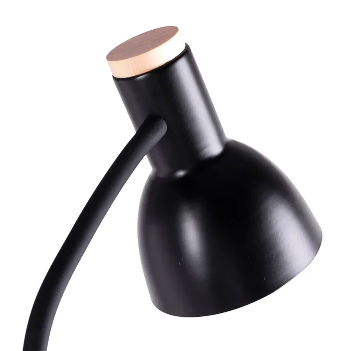 Tom Lampe de Sol Rectiligne - Design Nordique Élégant pour Salon et Chambre - Acier Inoxydable Noir avec Douille E27 LED - Réf. SKD-F010-B