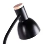 Tom Lampe de Sol Rectiligne - Design Nordique Élégant pour Salon et Chambre - Acier Inoxydable Noir avec Douille E27 LED - Réf. SKD-F010-B