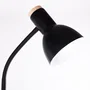 Tom Lampe de Sol Rectiligne - Design Nordique Élégant pour Salon et Chambre - Acier Inoxydable Noir avec Douille E27 LED - Réf. SKD-F010-B
