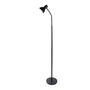 Tom Lampe de Sol Rectiligne - Design Nordique Élégant pour Salon et Chambre - Acier Inoxydable Noir avec Douille E27 LED - Réf. SKD-F010-B