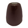 F-Line Porte-lampe céramique vintage E27 100W 250V marron Ø47 x 59 mm
