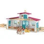 Schleich 72222 Horse Club - Centre Équestre, Coffret de Figurines avec 75 Éléments Dont 1 Cheval, Jeu pour Enfants de 5 Ans