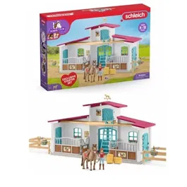 Schleich 72222 Horse Club - Centre Équestre, Coffret de Figurines avec 75 Éléments Dont 1 Cheval, Jeu pour Enfants de 5 Ans