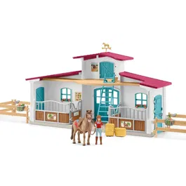Schleich 72222 Horse Club - Centre Équestre, Coffret de Figurines avec 75 Éléments Dont 1 Cheval, Jeu pour Enfants de 5 Ans