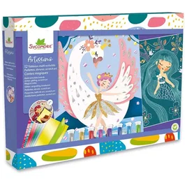 Sycomore Tableaux à gratter et décorer - Contes magiques - Multicolores