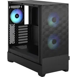 Fractal Design Pop Air RGB Black TG FD-C-POR1A-06 - Boîtier PC ATX Noir avec 3 Ventilateurs RGB, Contrôleur, Port USB 3.1 Type-C, Support Radiateurs