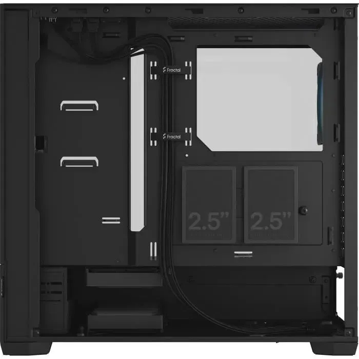 Fractal Design Pop Air RGB Black TG FD-C-POR1A-06 - Boîtier PC ATX Noir avec 3 Ventilateurs RGB, Contrôleur, Port USB 3.1 Type-C, Support Radiateurs