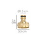 SATURNIA Adaptateur de tuyau en laiton 1'' femelle