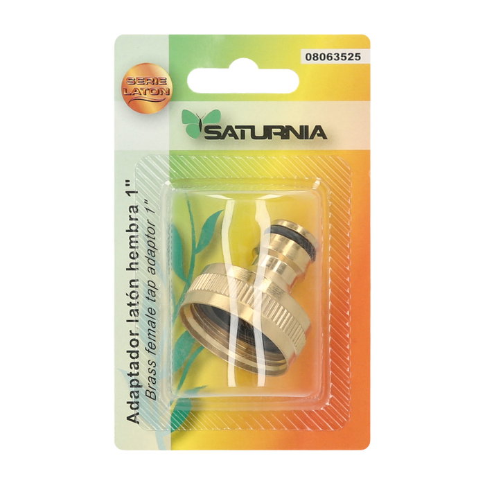 SATURNIA Adaptateur de tuyau en laiton 1'' femelle