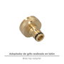 SATURNIA Adaptateur de tuyau en laiton 1'' femelle