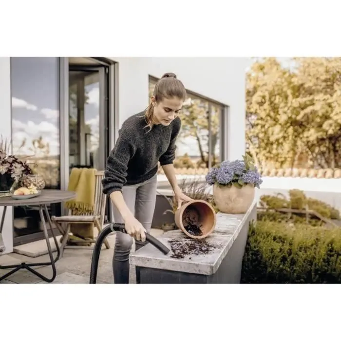 Karcher WD 3 S V-19/4-20 Aspirateur eau et poussière 1000W, Fonction soufflerie, Cuve inox 19L