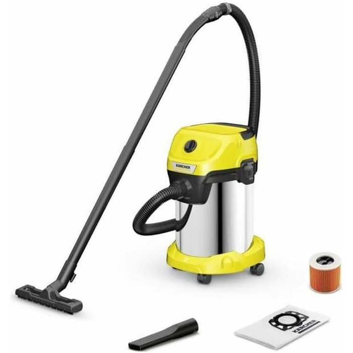 Kärcher WD 3 S V-19/4/20 Aspirateur eau et poussière, 19 L, 1000 W, Jaune
