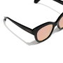 Hawkers Lunettes de Soleil AUDREY Papillon Noir Monture Rose Gold Verres Noir Femme 140mm