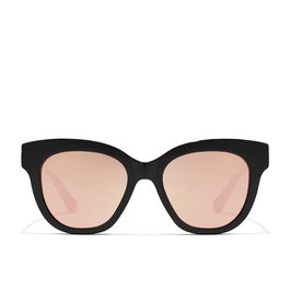 Hawkers Lunettes de Soleil AUDREY Papillon Noir Monture Rose Gold Verres Noir Femme 140mm