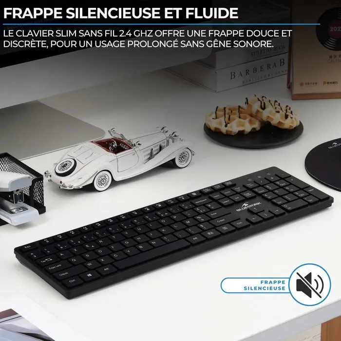 Bluestork Pack clavier et souris sans fil ultra-fin AZERTY Bluestork Pack clavier et souris sans fil ultra-fin AZERTY
