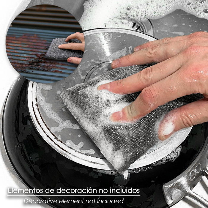 WOLFPACK LINEA PROFESIONAL Éponge Almohadilla Super Abrasivo grise