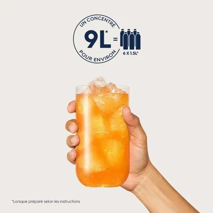 SodaStream Concentrés Boisson Saveur Orange - Lot de 6 bouteilles de 440 ml - Jusqu'à 54L de boissons gazeuses
