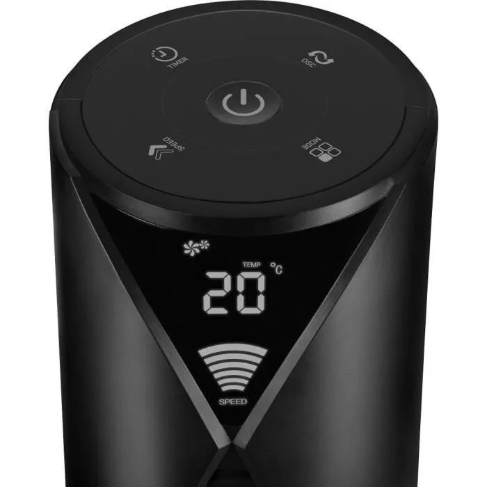 Sencor SFT 3800BK Ventilateur Tour 38" (96 cm) avec 3 Vitesses, 4 Modes, Télécommande et Minuterie - 45 W, Noir Sencor SFT 3800BK Ventilateur Tour 38" (96 cm) avec 3 Vitesses, 4 Modes, Télécommande et Minuterie - 45 W, Noir