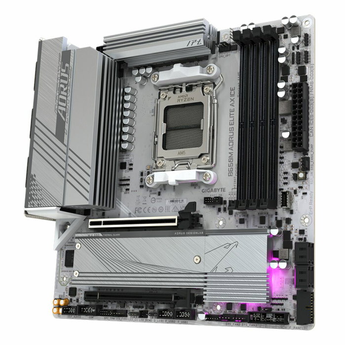 Gigabyte B650M AORUS ELITE AX ICE Micro ATX Blanche