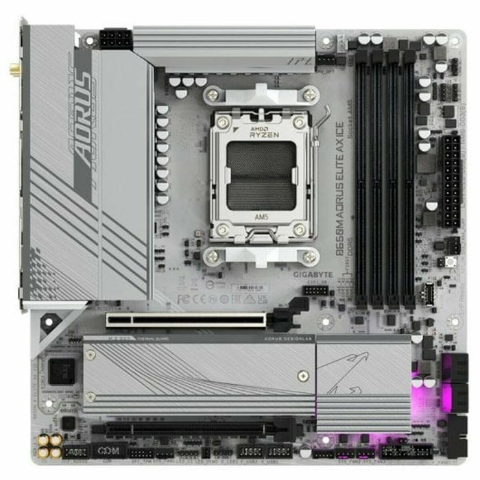 Gigabyte B650M AORUS ELITE AX ICE Micro ATX Blanche