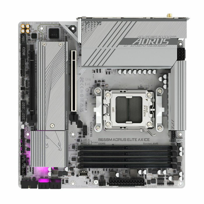 Gigabyte B650M AORUS ELITE AX ICE Micro ATX Blanche