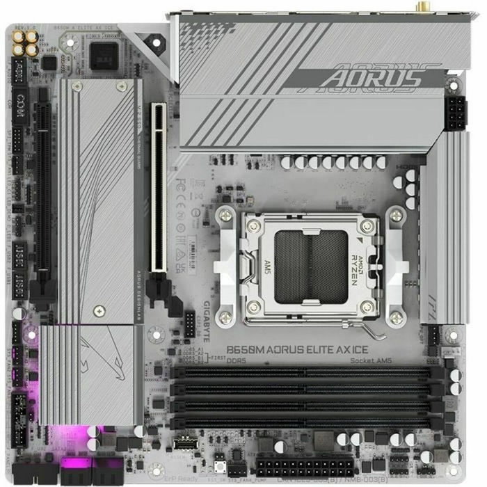 Gigabyte B650M AORUS ELITE AX ICE Micro ATX Blanche
