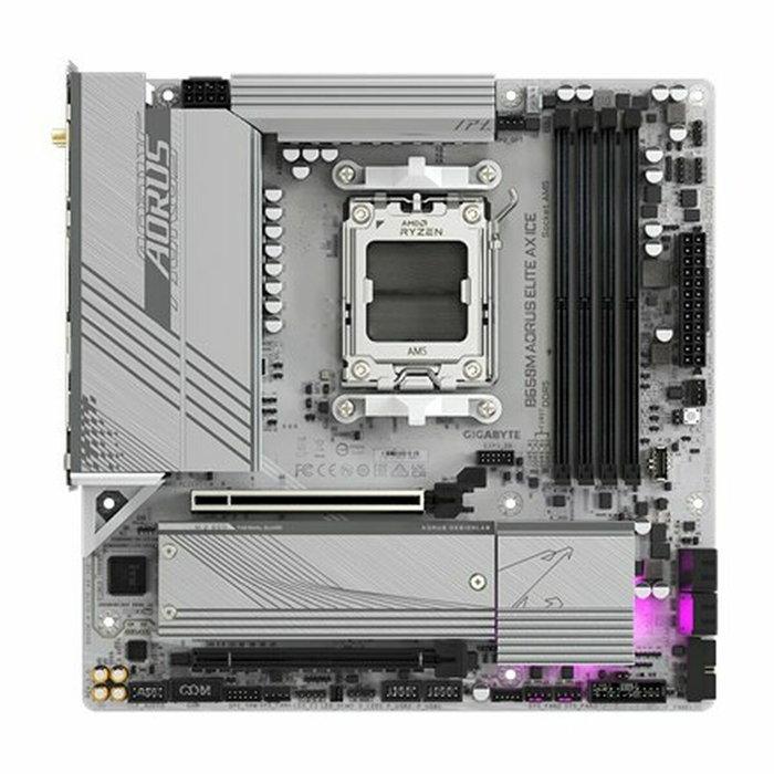Gigabyte B650M AORUS ELITE AX ICE Micro ATX Blanche