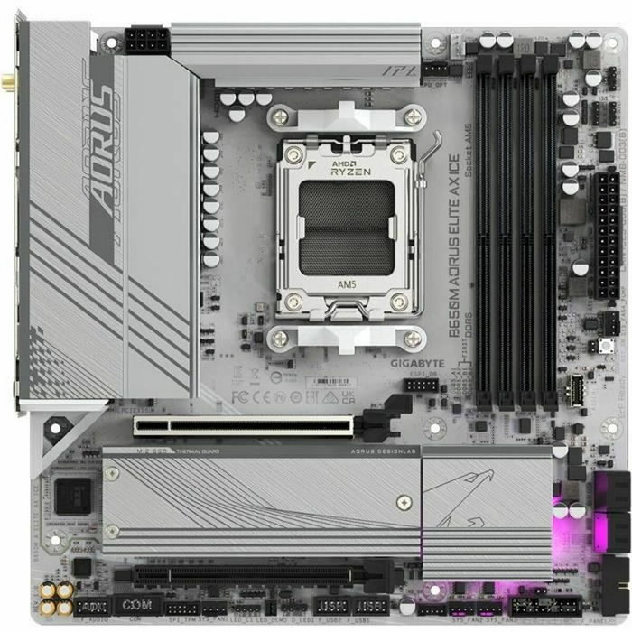 Gigabyte B650M AORUS ELITE AX ICE Micro ATX Blanche