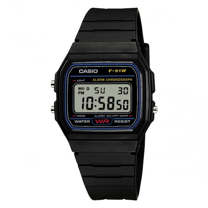 Montre Homme Casio F-91W-1YEG Noir Montre Homme Casio F-91W-1YEG Noir