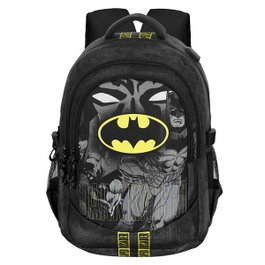 Karactermania Mochila Batman Run Plus Fan Caped - Grande capacité, port USB, matériau Ripstop résistant - 44 x 34 x 21 cm