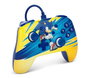 PowerA NSGP0202-01 Manette Améliorée avec Câble pour Nintendo Switch - Sonique Impulsion, 2 Boutons Programmable, Analogues Antifriction, Câble USB-C 3m