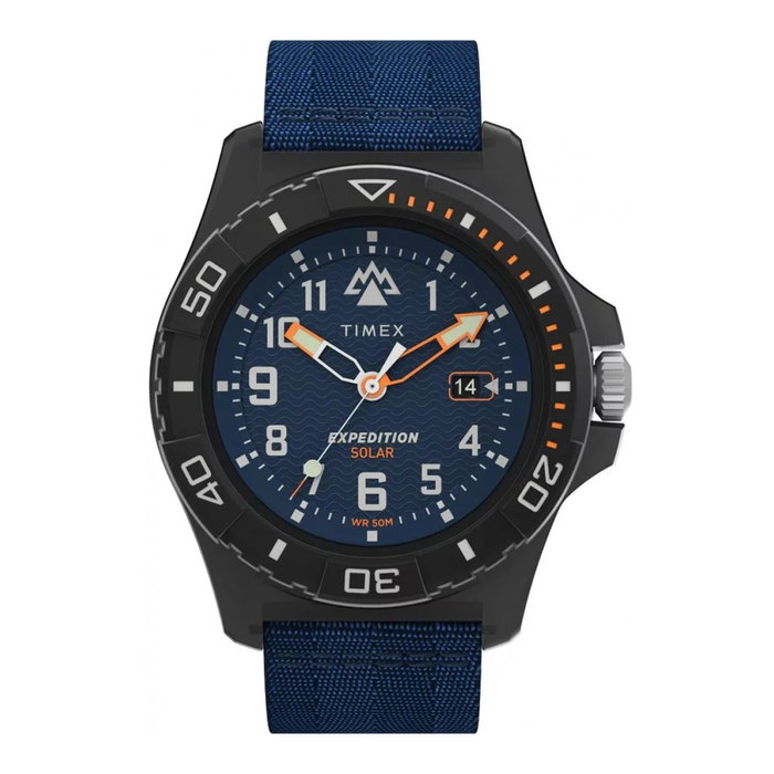 Timex TW2V40300 Solar avec bracelet en tissu bleu Timex TW2V40300 Solar avec bracelet en tissu bleu