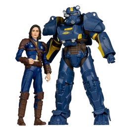 McFarlane Toys Fallout 4 Pack de 2 Statuettes T-60 Vault Tec & Sole Survivor 18 cm