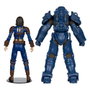 Fallout 4 pack 2 statuettes T-60 Vault Tec & Sole Survivor 18 cm