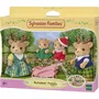 Sylvanian Families 5692 - Poupée La Famille Renne avec 4 Personnages Articulés et Vêtements Amovibles - Blanc - Mixte