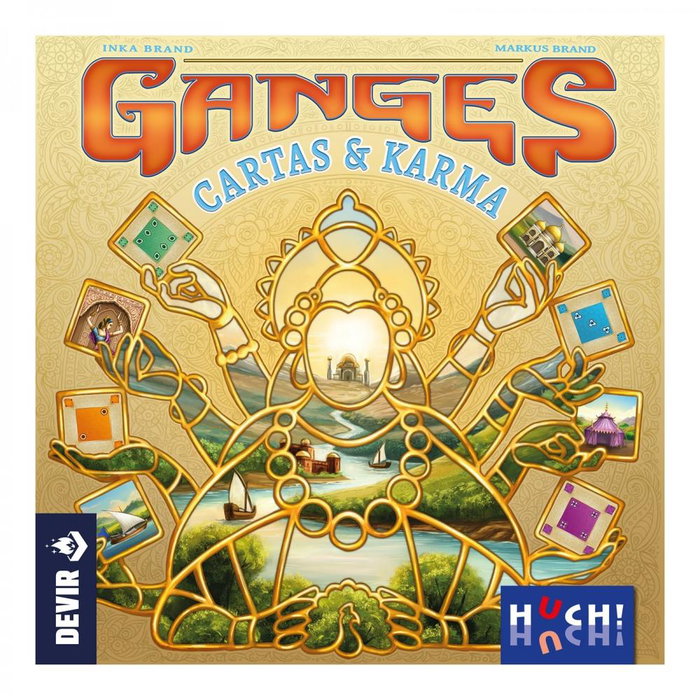 Devir Jeu de Société Ganges Cartes et Karma – Jeu de Cartes Stratégique Eurogame pour 2 à 4 Joueurs, à partir de 12 Ans, Version Française Devir Jeu de Société Ganges Cartes et Karma – Jeu de Cartes Stratégique Eurogame pour 2 à 4 Joueurs, à partir de 12 Ans, Version Française