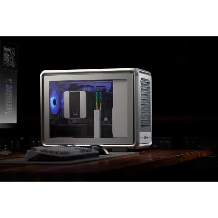 Cooler Master MasterFrame 400 Mesh Silver MF400M-SHNN-S00 Boîtier PC Gaming Micro-ATX Mini-ITX Cooler Master MasterFrame 400 Mesh Silver MF400M-SHNN-S00 Boîtier PC Gaming Micro-ATX Mini-ITX