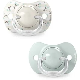 Suavinex Lot de 2 Sucettes SX Pro Birdies 0-6 Mois - Tétine symétrique respectant le développement buccodentaire - Vert
