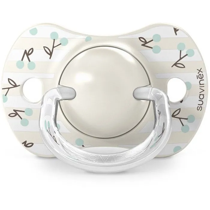 Suavinex Lot de 2 Sucettes SX Pro Birdies 0-6 Mois - Tétine symétrique respectant le développement buccodentaire - Vert