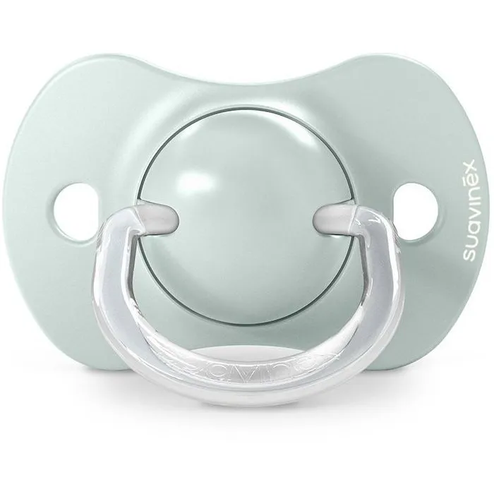 Suavinex Lot de 2 Sucettes SX Pro Birdies 0-6 Mois - Tétine symétrique respectant le développement buccodentaire - Vert