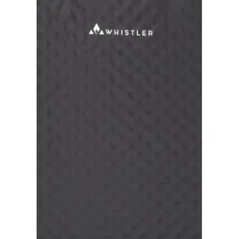 Whistler Tapis de Camping Autogonflant Garibaldi 3 cm - Matelas 1 Place Noir en Polyester Recyclé pour Aventure en Plein Air