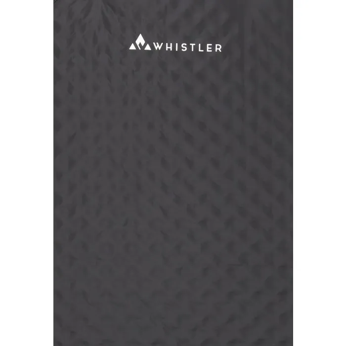 Whistler Tapis de Camping Autogonflant Garibaldi 3 cm - Matelas 1 Place Noir en Polyester Recyclé pour Aventure en Plein Air