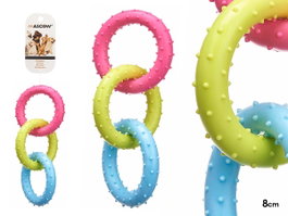 MASCOW Lot de 3 anneaux en silicone 8cm assortis