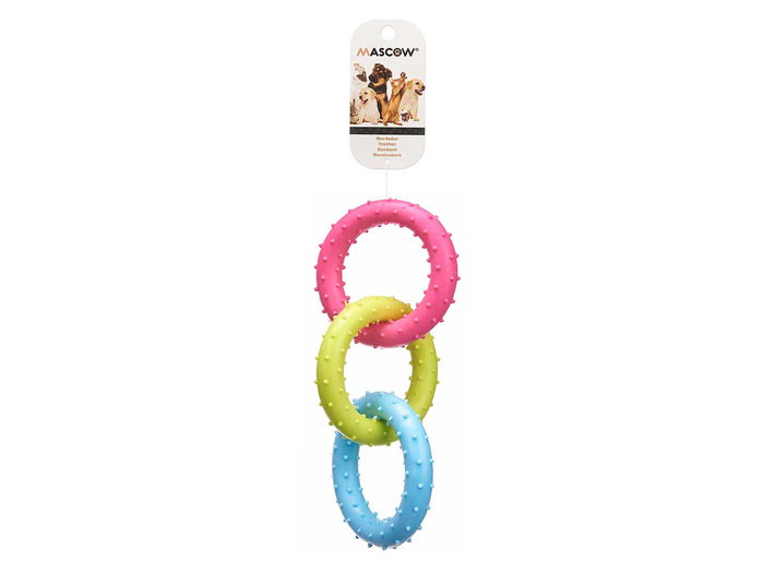 MASCOW Lot de 3 anneaux en silicone 8cm assortis