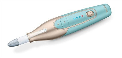 Beurer Set de Manicure et Pédicure Professionnel avec 10 Accessoires, Lumière LED et Batterie au Lithium