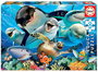 Educa - Puzzle 100 pièces - Selfie sous l'eau - Version espagnole/anglaise