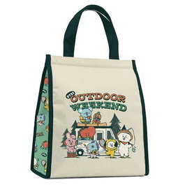 ERIK Bolsac portamerienda Outdoor Weekend BT21, 20x13x23 cm en polyester avec doublure aluminium, poche latérale et poignées
